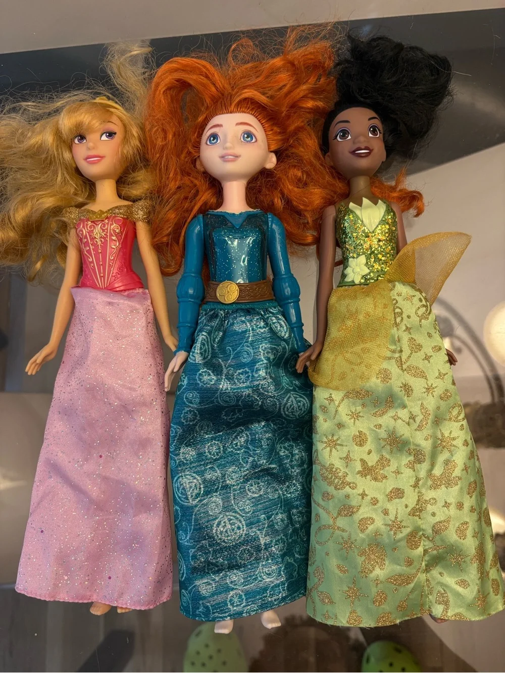 Disney Princess Aurora Merida Tiana Fashion Dolls Lot of 3 11 in